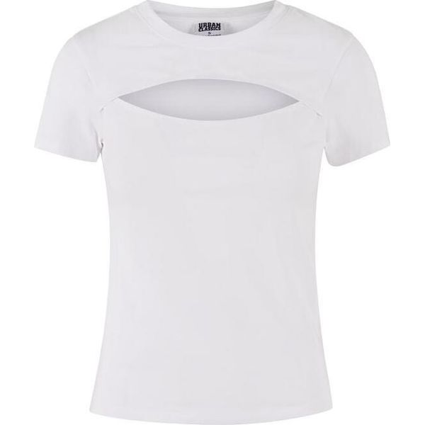 Maglietta Urban Classics Ladies Ladies Short Cut Out Tee Bianca Xl-image