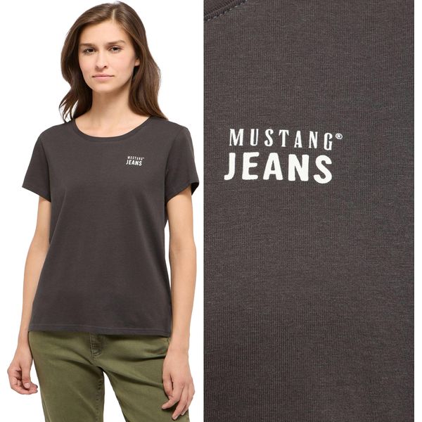 Mustang Damen, Maglietta Alma, M, Schwarz, Sportiva, Tshirt, Camicia-image