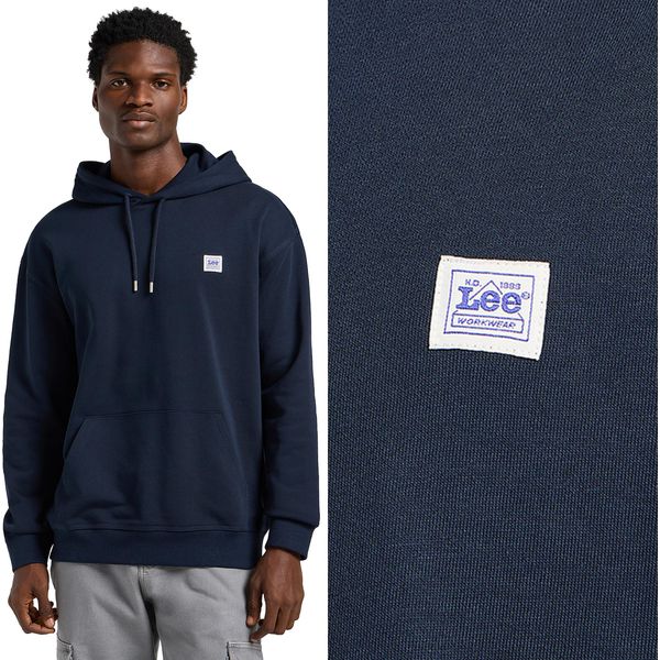 Lee Herren, Felpa Ww Hoodie, Xxs, Blau, Kapuzenpullover, , Felpa Con Cappuccio-image