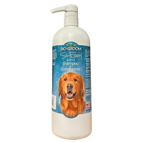 Biogroom So-Easy 2-In-1 Shampoo + Balsamo Per Cani, Concentrato 12:1 - 946 Ml-image
