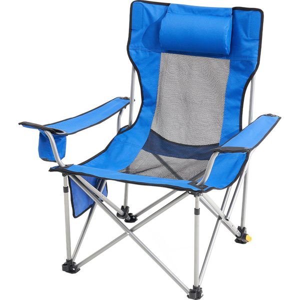 Sedia A Sdraio Sedia Da Campeggio Sedia Da Giardino Sedia Da Spiaggia Sedia Pieghevole 150Kg Blu-image