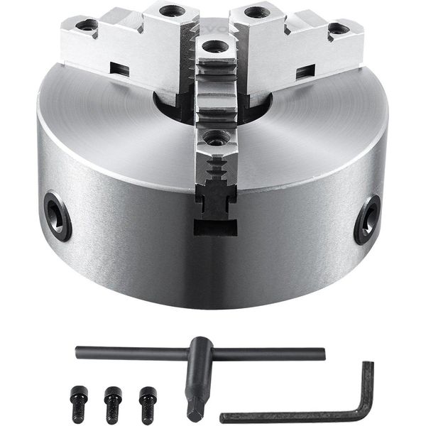 Mandrino Per Tornio K11-250 250Mm Mandrino A Tre Griffe Materiale HT300 Mandrino A 3 Griffe Gamma Di Serraggio 6-250Mm 3 Griffe, 20Cr, ≥53HRC φ80Mm Foro Mandrino Per Tornio Autocentrante-image