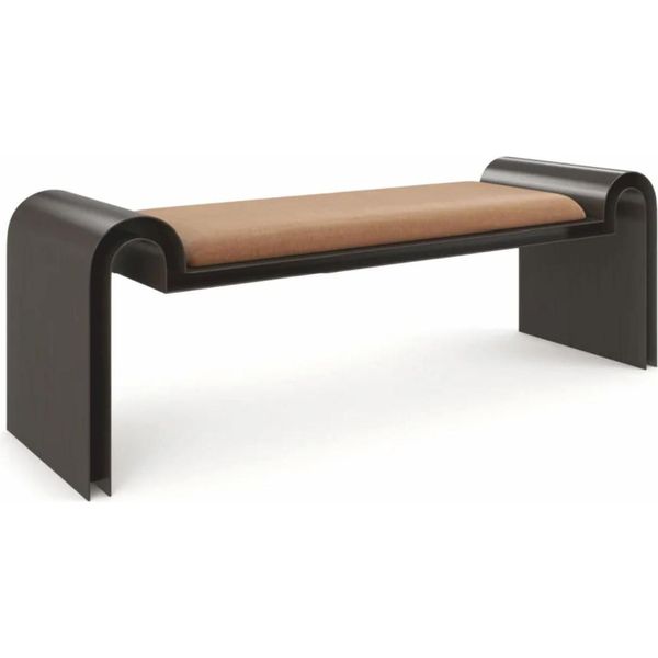 Casa Padrino Luxury Metal Bench Marrone / Bronzo 142 Cm - Mobili Per Hotel-image