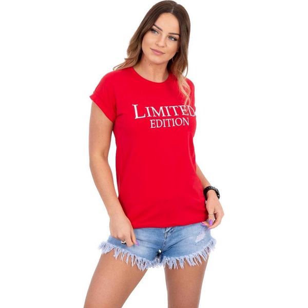 Kesi T-Shirt Stampata Da Donna Denzel Red Taglia Unica-image