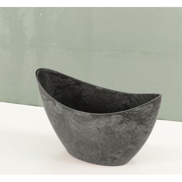 Grande Fioriera Vintage Da Esterno Ovale Da 55 Cm Grigio Chiaro-image