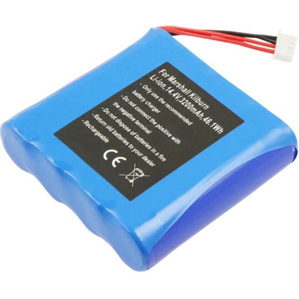 Avizar, Batteria Ricaricabile Marshall Kilburn Altoparlante 14,4 V 3200 Mah Li-Ion, Blu-image
