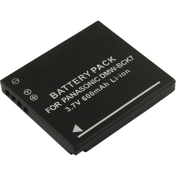 Avizar, Akku Panasonic DMW-BCK7 600 Mah 3,7 V Li-Ion, Schwarz-image
