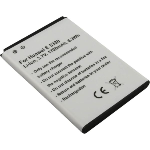 Avizar, Batteria Huawei E5330/E5336 Router 3,7 V 1700 Mah Li-Ion, Bianco-image