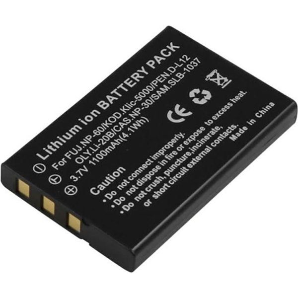 Avizar, Batteria Fujifilm Finepix 50I 1100 Mah 3,7 V Li-Ion, Nero-image