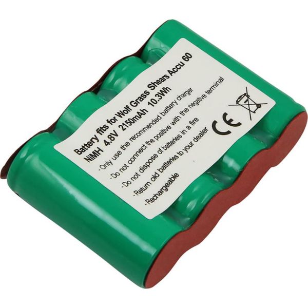 Avizar, Batteria Ricaricabile Gardena Accu 60 Cesoie Per Erba 4,8 V 2150 Mah Nimh, Verde-image