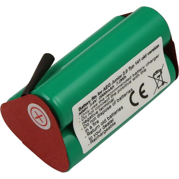 Avizar, Batteria Ricaricabile Aeg Junior 2.0 Tipo 141 3,6 V 2000 Mah Nimh, Verde-image