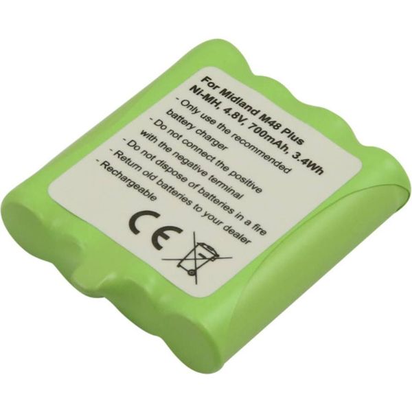 Avizar, Batteria Di Ricambio Midland M48 Plus 4,8 V 700 Mah Nimh, Verde-image