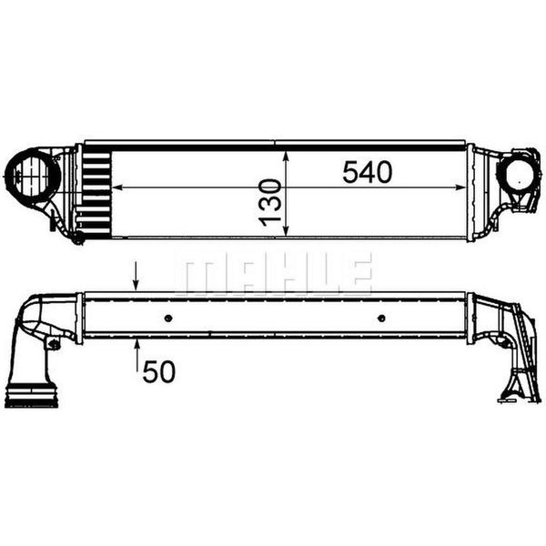 Mahle Original Intercooler Ci 425 000S Per Bmw 3 Sedan (E46)-image