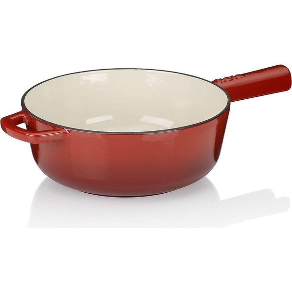 Versatoio Per Formaggio, 1,8 L, In Ghisa, Rosso, 20 Cm, Senza Pfas/Ptfe - Kela | Calido-image