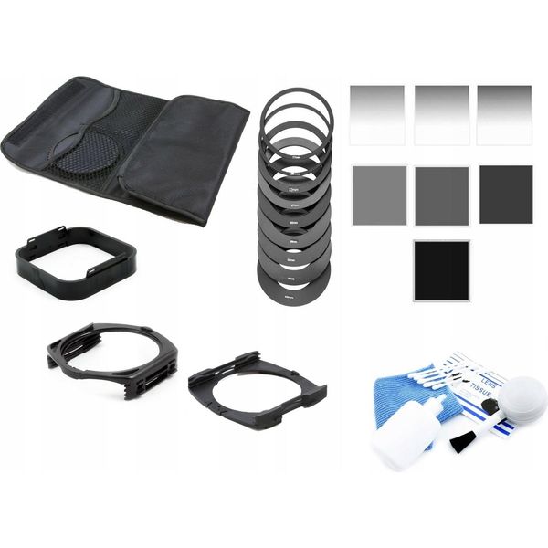 Cokin 25In1 Set Di Filtri Nd Grigi + Custodia + 2X Supporto + Coperchio + Kit Di Pulizia-image