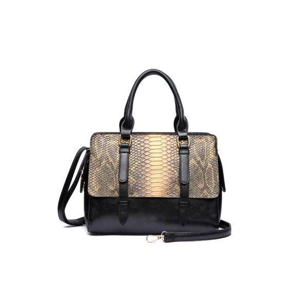 UmhäNgetasche "Keola", Damen, Gr. B/H/T: 32Cm X 22Cm X 13Cm Onesize, Gold, Lederimitat, Collezione Alessandro, Taschen UmhäNgetasche, Schimmerndes GepräGtes Material-image