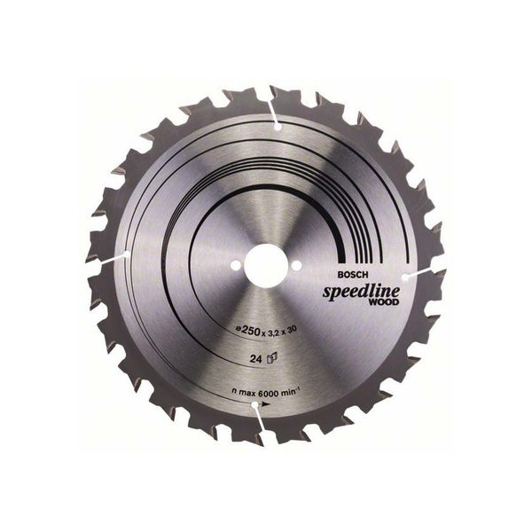 Lama Per Legno Pro, 250 X 3,2 X 30 Mm, T24, Per Tks-image