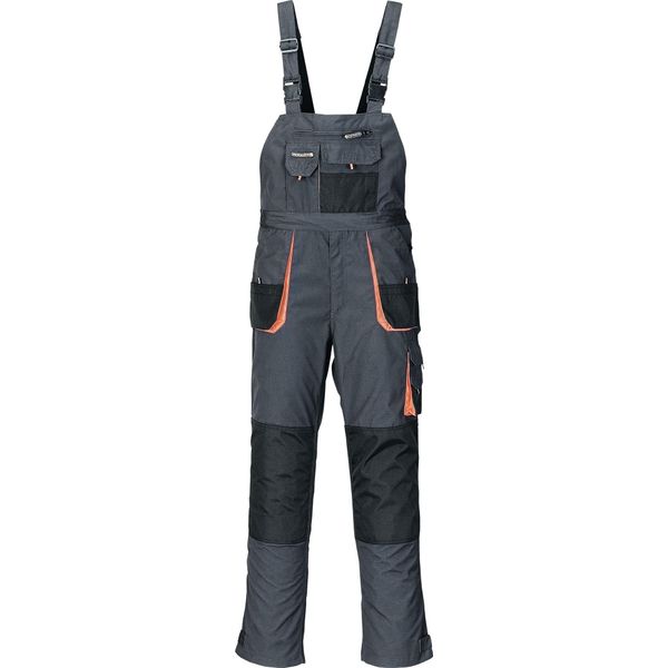 Salopette Da Uomo Taglia 56 Grigio Scuro/Nero/Arancio Terratrend-image
