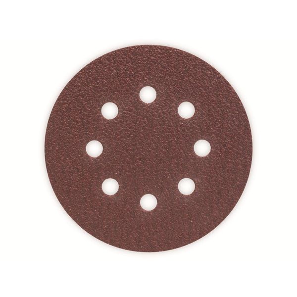Set Di Fogli Abrasivi Per Levigatrici Rotorbitali, 8 Fori, 125 Mm, K 40, Confezione Da 25 Pz-image