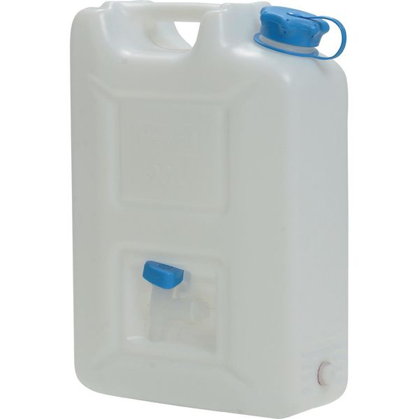 Tanica Per Acqua 22L HD-PE Impilabile, Con Rubinetto Di Uscita H495Xl350Xp165Mm HÜNersdorff-image