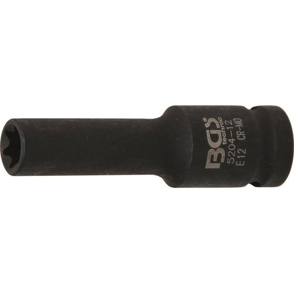 Bgs Chiave A Bussola Con Profilo E, Attacco Quadro Profondo 12,5 Mm (1/2") Sw E12 Mm - 5204-12"-image