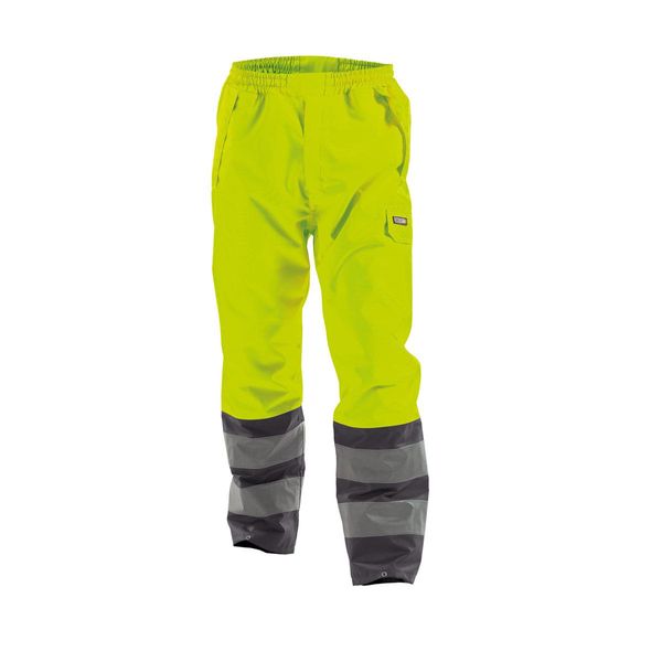Dassy® Sola Pantaloni Antipioggia Alta Visibilità Neon Yellow/Cement Grey Taglia Xl Lunghezza: Standard-image