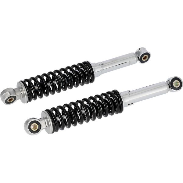 Set: Puntoni, Regolabili, Nero/Cromo, Lunghezza: Ca. 300Mm - Simson KR51 Schwalbe, SR4 Bird Series-image