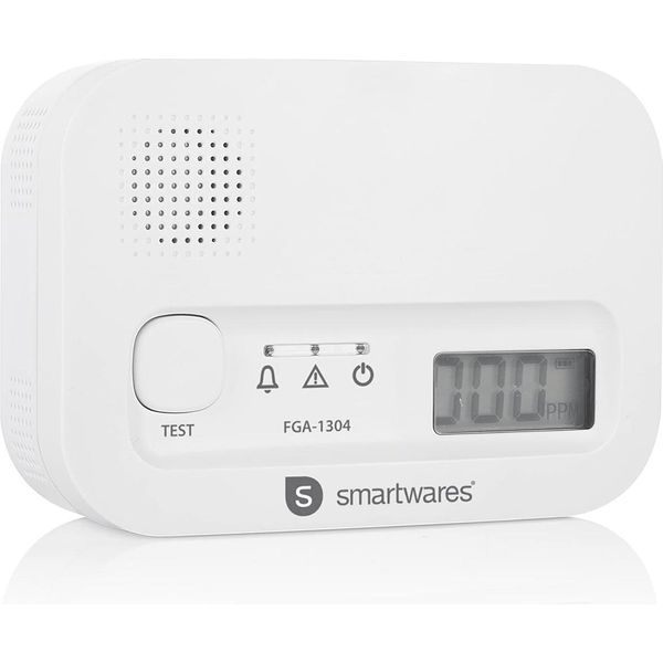 Sensore Di Allarme Monossido Di Carbonio 10 Anni Smartwares - Bianco-image