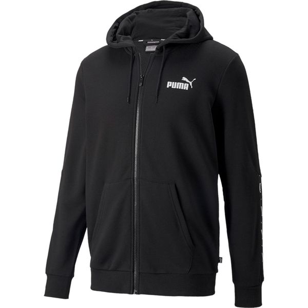 Puma Giacca Con Cappuccio Uomo Felpa Con Cappuccio Con Logo, Taglia:M, Colore:Nero-image