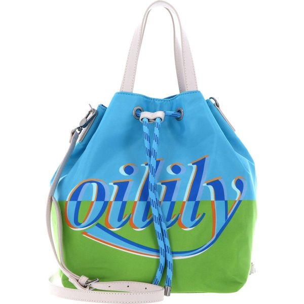 Oilily Borsetta Borsa A Tracolla Drawstring Handbag Aquarius Celeste Verde Chiaro-image