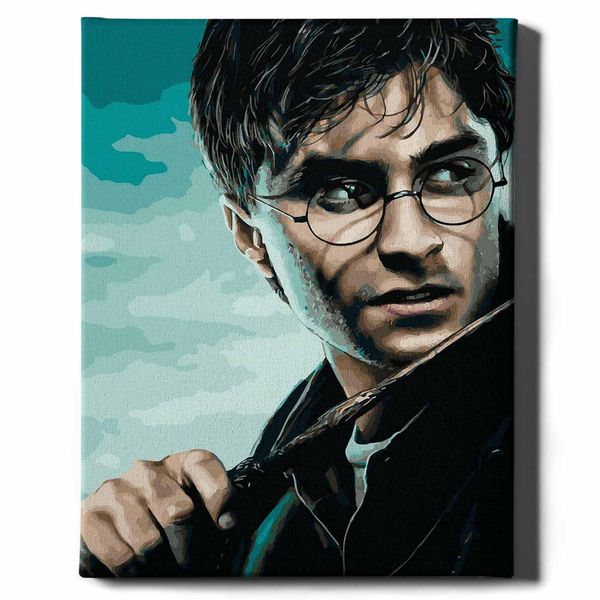 Oh Art! - Set Di Pittura Per Numeri Harry Potter - 40X50Cm, Con Cornice In Legno E Pennelli Fai Da Te-image