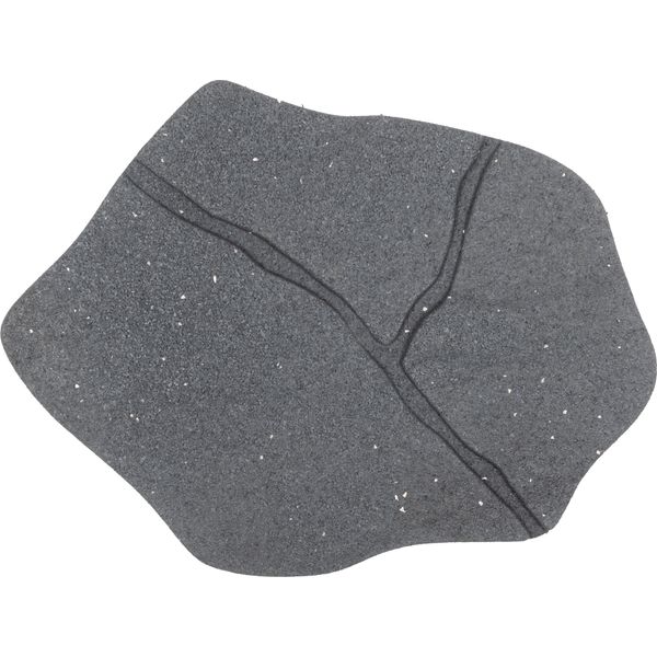 Bepco Set Di 4, Pietre Per Gradini "Wegstein"" In Gomma Riciclata, 51 X 38 X 2,3 Cm, Grigio"-image