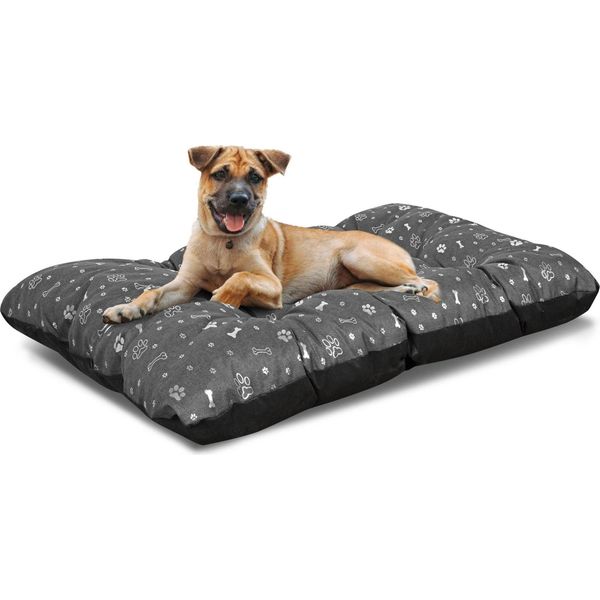 Cuscino Per Cani Prestige 100X70 Cm Impermeabile Con Ossa D'argento-image