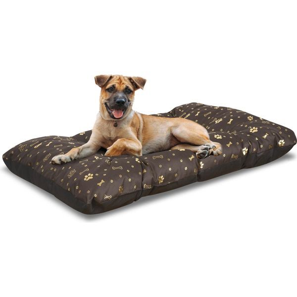 Cuscino Per Cani Prestige 100X70 Cm Impermeabile Bone Golden-image