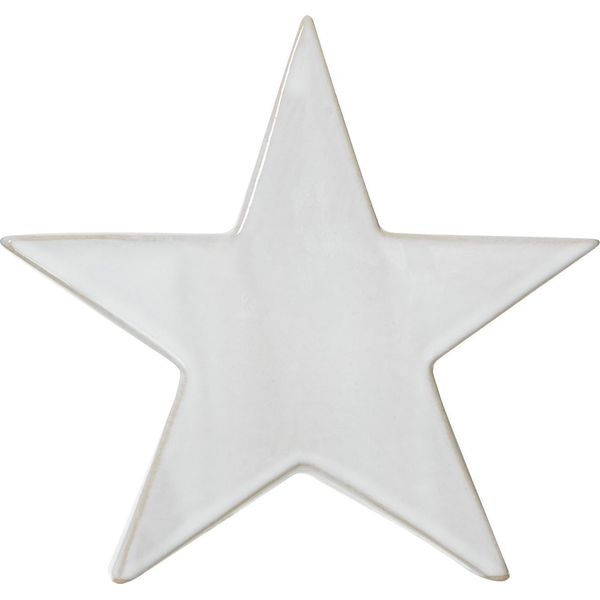 Hill Interiors - Decorazione, Stella In Piedi HI5032 (19 Cm X 5 Cm X 20 Cm) (Bianco)-image
