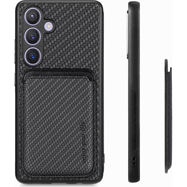 Inf Custodia Magnetica Retro Per Samsung S23, Tpu+Pu, Antiurto E Porta Carte-image