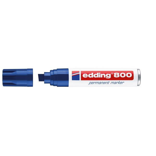 Edding 4-800003 Marcatore Permanente - 4 - 12 Mm, Blu, Ricaricabile-image
