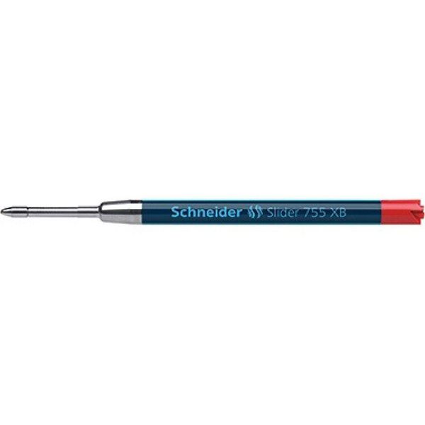 Schneider 175502 10 Biro Ricarica Grande Capacità Slider 755 - Xb, Rosso-image