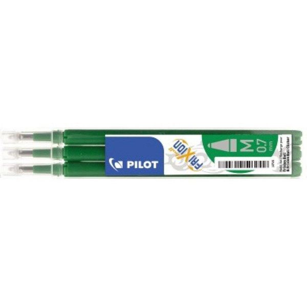 Pilot BLS-FR7-G-S3 Ricarica Roller Frixion BLS-FR7 - 0,4 Mm, Verde, Confezione Da 3-image