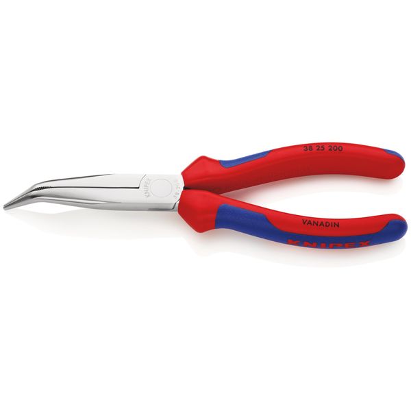 Knipex 38 25 200 Elektronik- U. Feinmechanik Flachrundzange 40° Gebogen 200 Mm-image