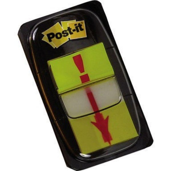 Post-It® 680-33 Simboli Indice Punto Esclamativo - 25,4 X 43,2 Mm, 50 Strisce-image