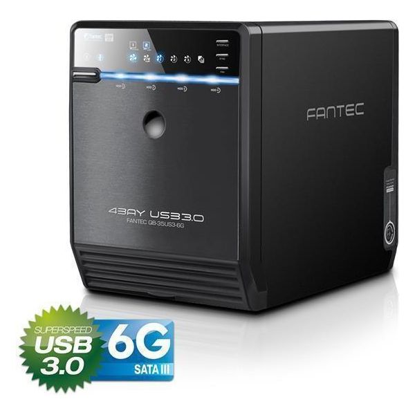 Fantec 1695 Fantec QB-35US3-6G Nero 4X3,5 Sata Hdd USB3.0 Esata-image