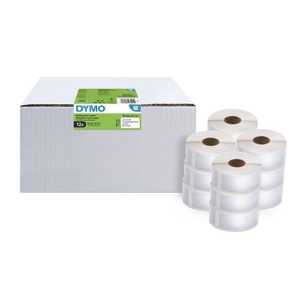 Dymo 2093095 Etichette Multiuso Dymo 32 X 57 Mm Bianco 12X 1000 Pz.-image