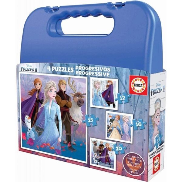 Educa Puzzle Del Regno Di Ghiaccio 2, 4In1 (12,16,20,25 Pezzi)-image