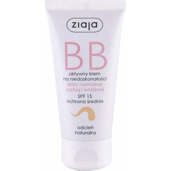 Ziaja Bb Active Cream Per Pelli Normali, Secche E Sensibili, Imperfezioni, Tonalità Naturale, 50 Ml-image