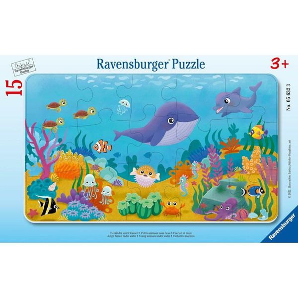 Ravensburger - Bambini Animali Sott'acqua, 15 Pezzi-image