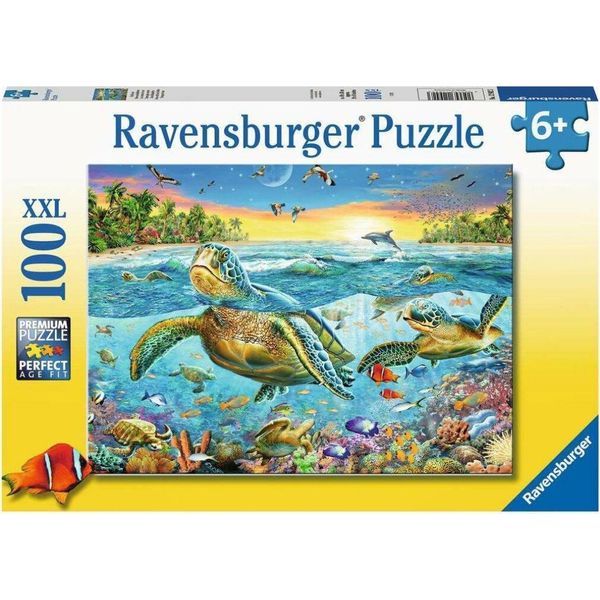 Ravensburger Puzzle 100L Xxl Tartarughe Marine 129423 Ravensburger-image