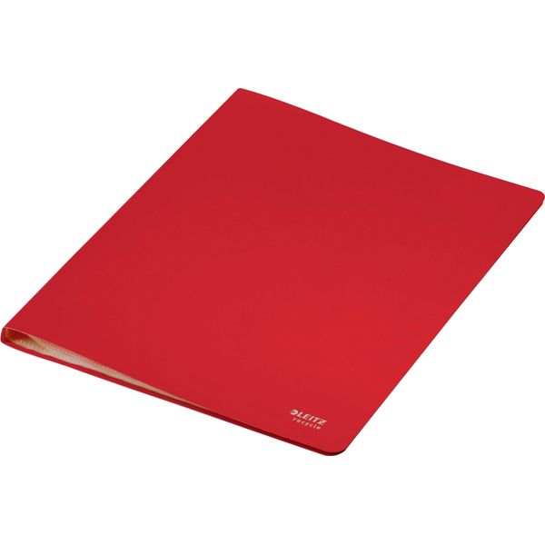 Leitz 4677-00-25 4677 Cartella Per Cartelle Riciclate - A4, 40 Buste, Pp, Neutrale Dal Punto Di Vista Climatico, Rosso-image