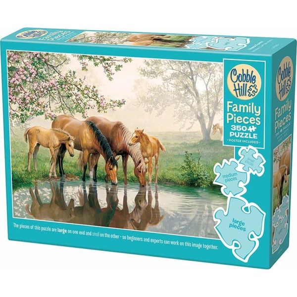 Cobble Hill Puzzle Famiglia Cavallo 350 Pezzi-image