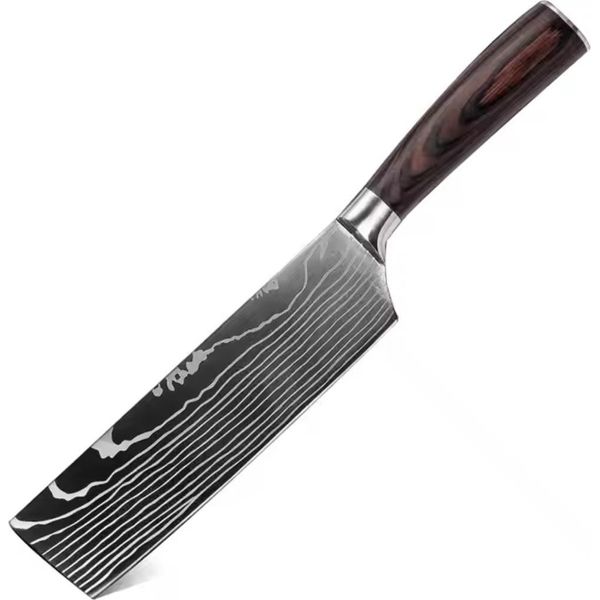 Coltello Da Cucina BL-35149 - Nakiri/Nero/Marrone KP35149-image